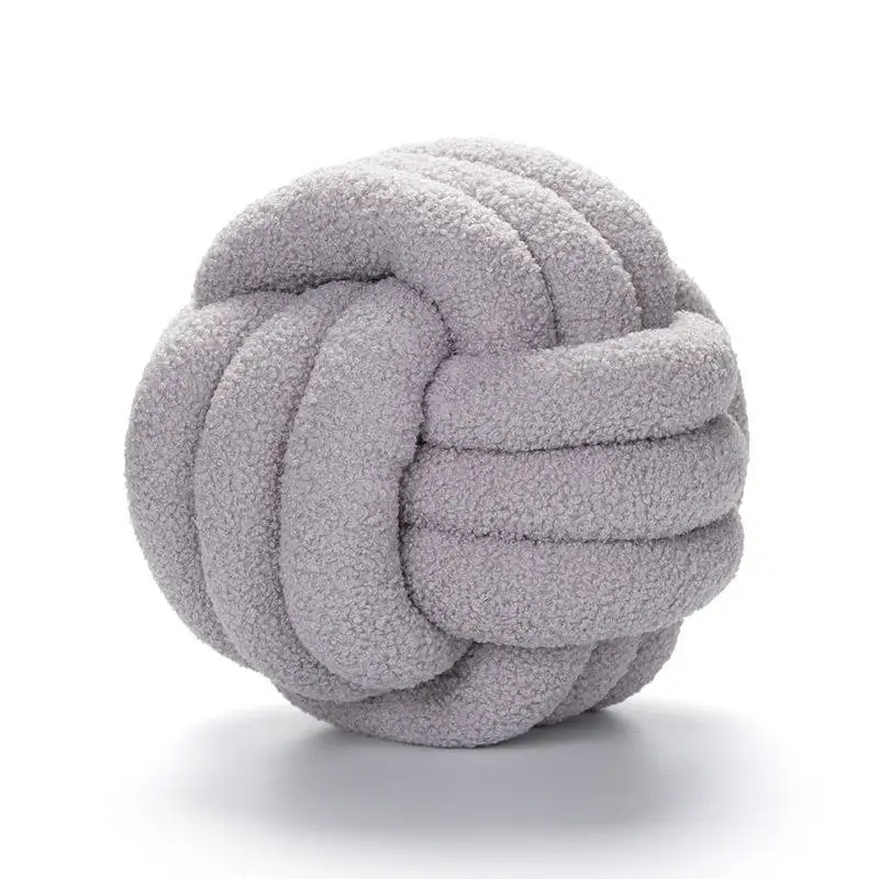 Hot selling Chinese made home decoration special pillow with cute shape and knotting