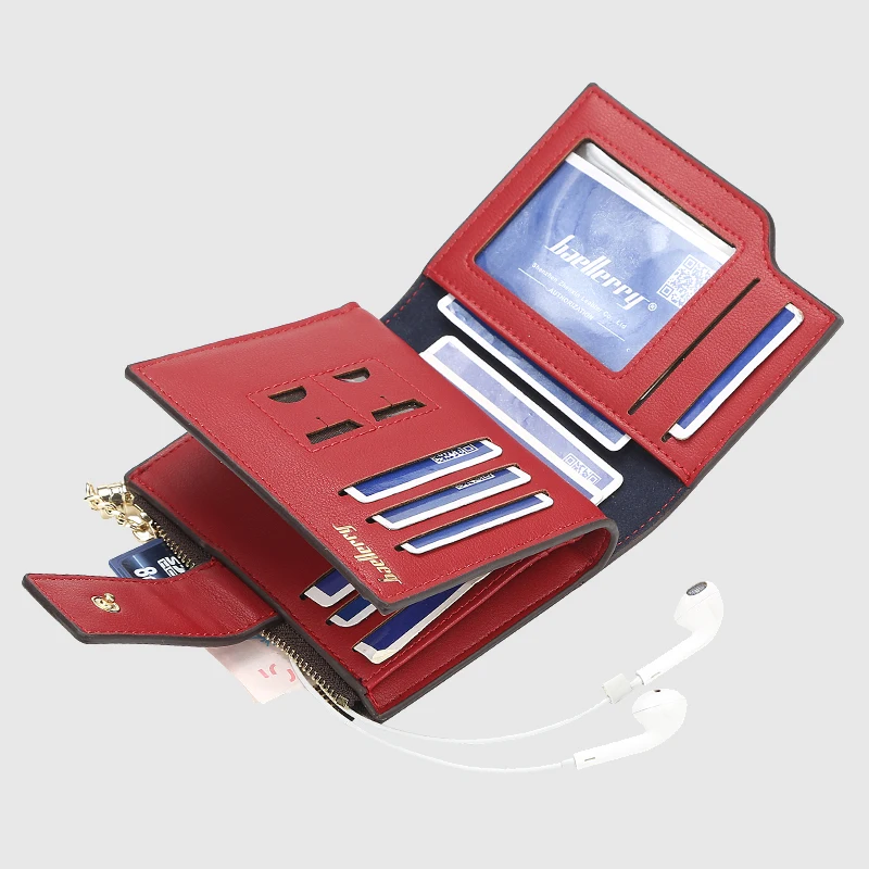 Baellerry New Style Classic Pattern Short Section Wallet For Women With Hasp And Tassel,Lady Coin Purse