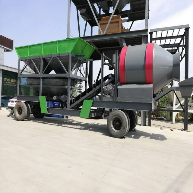 Factory price 30m3/h precast dry portable ready mobile mini mix concrete batching plant for sale