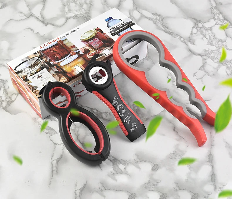 top seller hot sell product kitchen accessories gadgets 4/5/6 in 1 multifunctional 3 pack jar bottle can opener set
