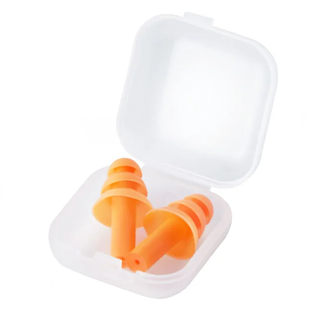 Noise Cancelling Ear Plugs Reusable Soft Silicone Earplugs
