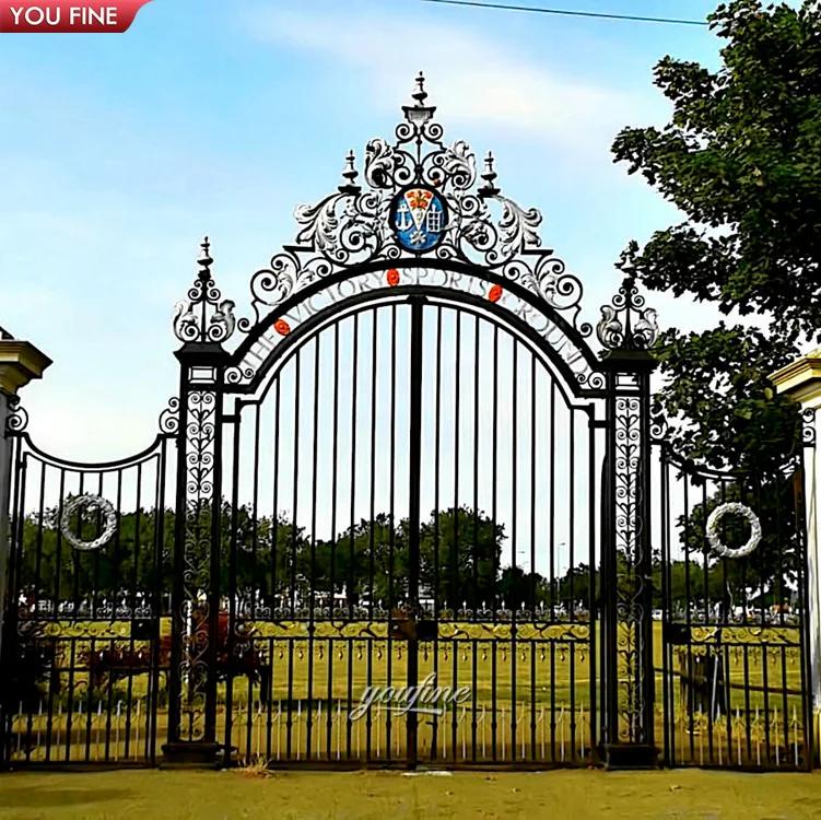Custom Large Garden Luxury Villas High Quality Wrought Iron Gate Design