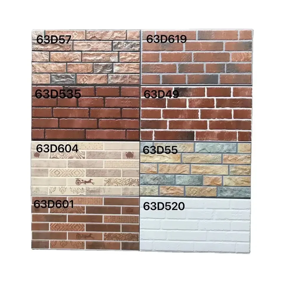 GUCI exterior wall brick design ceramic porcelain tile antique fresh color outdoor wall tile