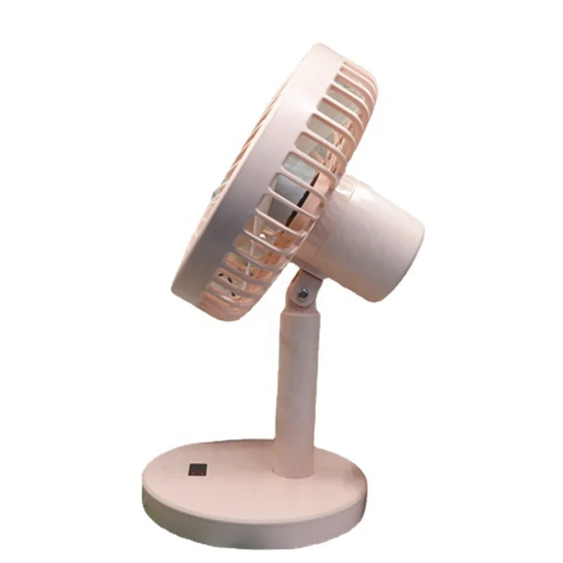 Small USB Telescopic Folding Fan Dual-use Office Cooling Fan Portable Mini Folding Floor Fan