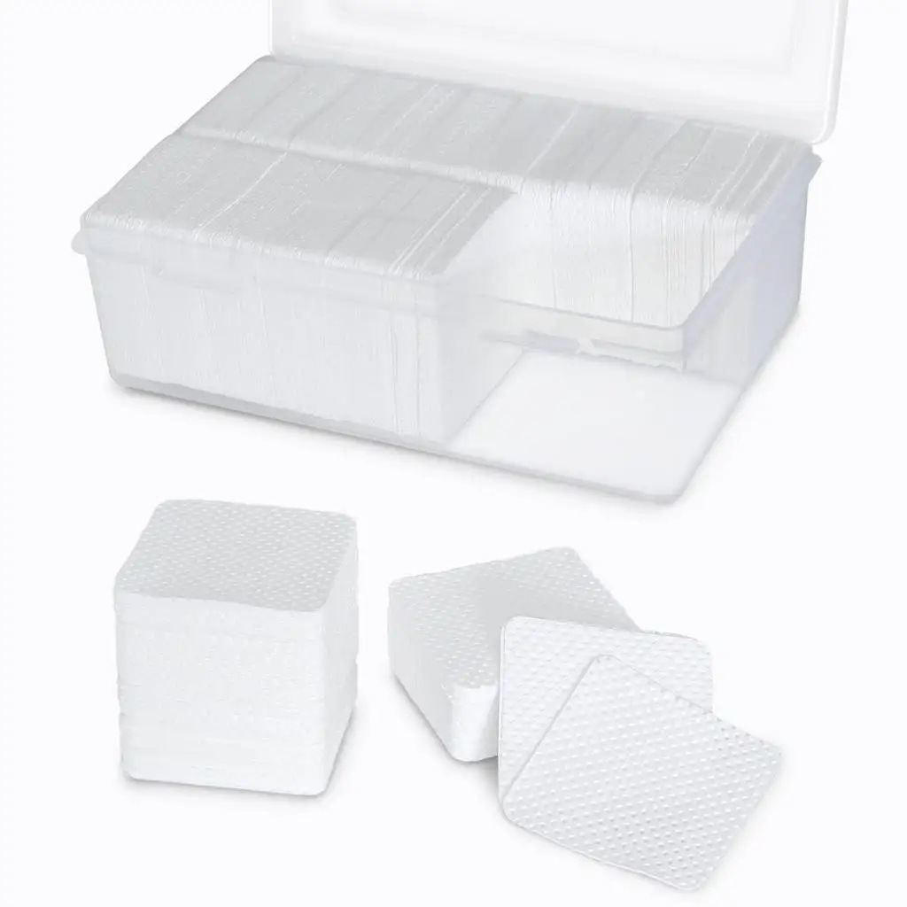 1080Pcs Nail Pliosh Remover Lint Free Nail Pads Soft Gel Nail Polish Remover Pads