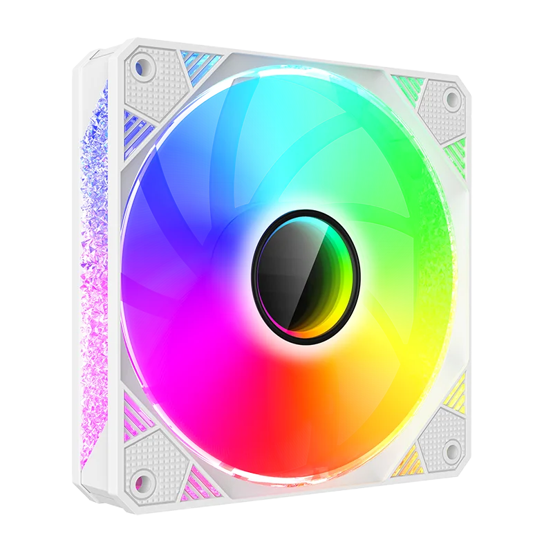 Бесплатный образец 12 см RGB вентилятор корпуса вентилятор 12 В ШИМ кулер для охлаждения процессора многоцветная светодиодная подсветка RGB игровой пк компьютер 120 мм кулер для процессора