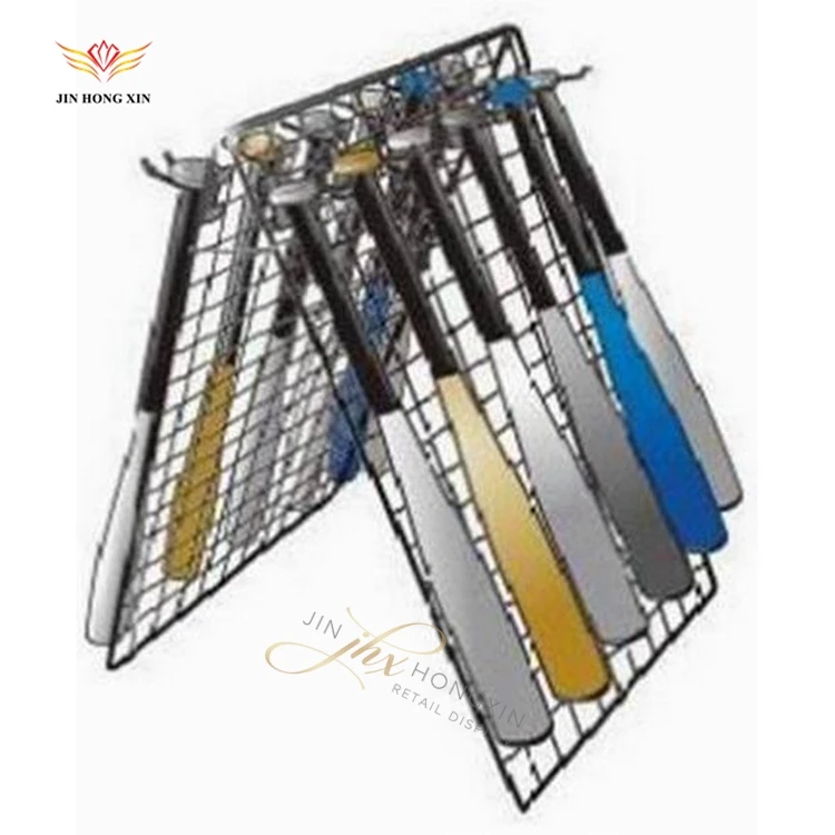 Metal Softball Bat Rack 14 Slots Fence Home Wall Mounted Shelf Outdoor Sports Equip Slugger Baseball Softball Bats Display Rack