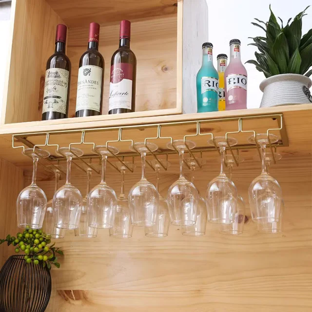 Factory Light Luxury Modern Simple Wine Cabinet Wine Glass Stand Upside Down Hanging Tall Glass Stand Creative Cup Stand Home
