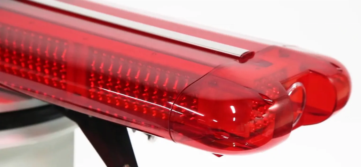 DC12V 120watts revolving smd led police light bar red blue lightbar with 100W alarm speaker