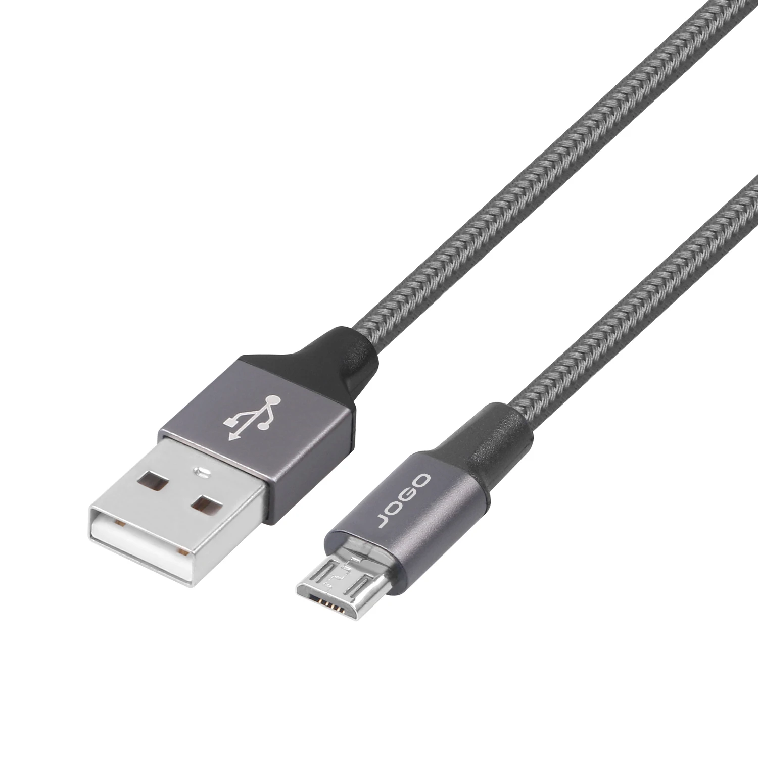 Mobile metal fast charger nylon braided Micro USB Cable 1m