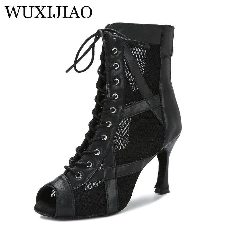 Wholesale High Heels Mesh breathable Ballroom Latin Dance Shoes Ladies Dance shoes