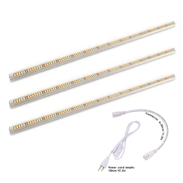 3pcs/Pack SINJIAlight Led Grow Light 60w Led Grow Lamp Full Spectrum White T8 Pro Plant Grow Light