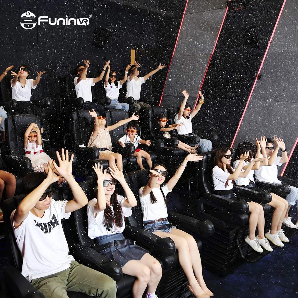 Funinvr Amusement Park Machine 5D Theater cabin Virtual Reality 5D Cinema Simulator For 8 Person