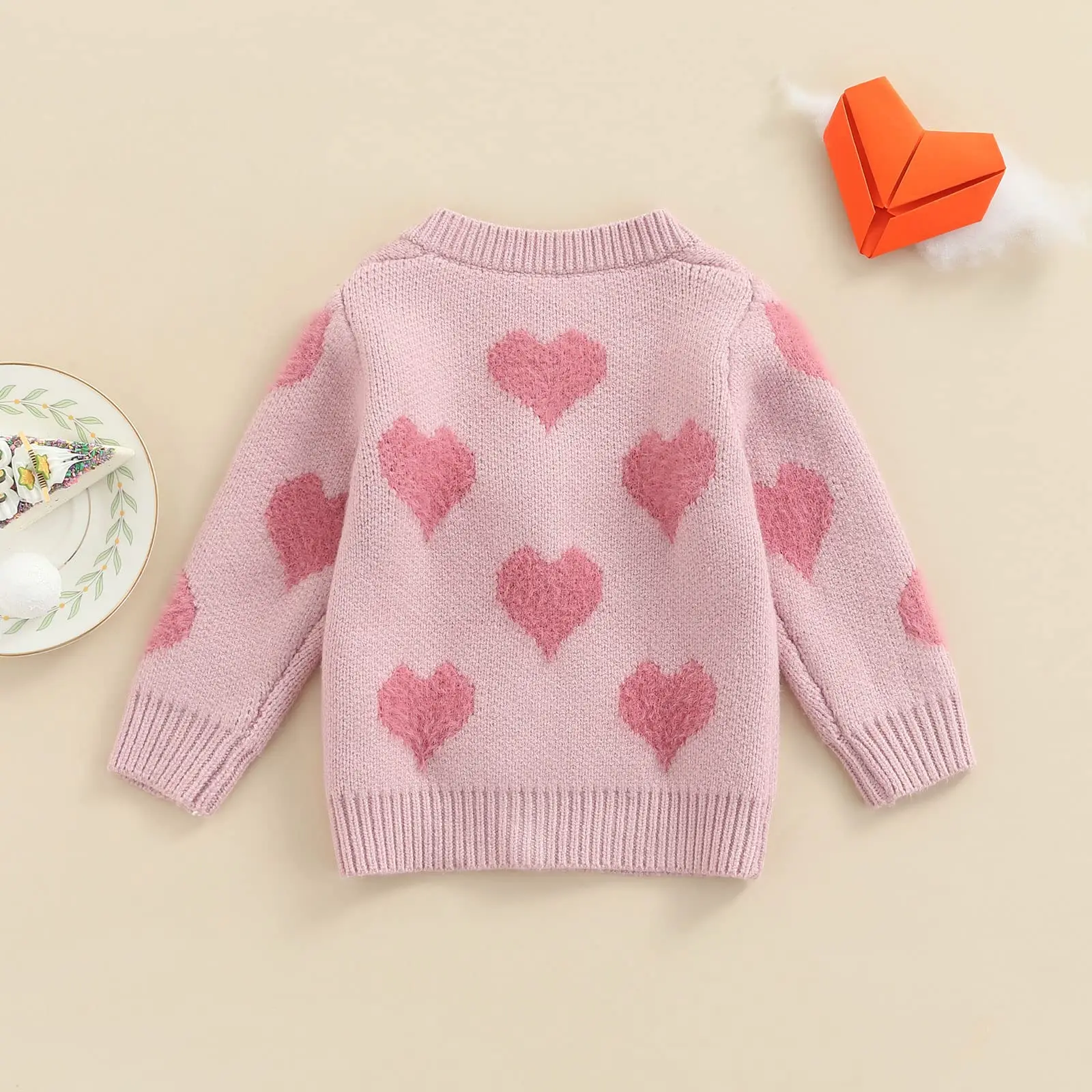 VSCOO OEM&ODM custom plus size cardigan cashmere knitted kids boys sweater children baby girl sweaters