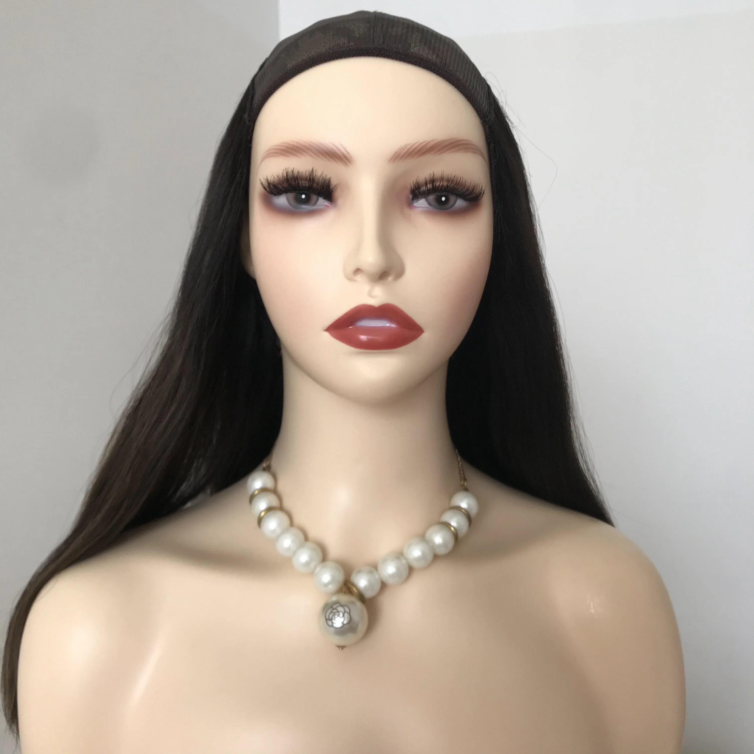 Hot Sales Jewish Hat Fall wigs Human Virgin Hair Machine Made Jewish European Hat Fall Wig