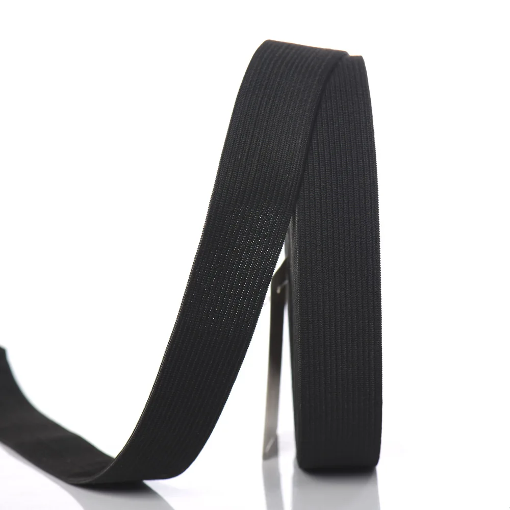 Wholesale Custom Elastic Tape 25mm 30mm 35mm 40mm 45mm White Knitted Sofa Elastic Webbing Tape
