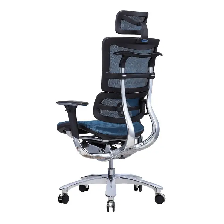 blue office chair full mesh office ergonomic high back most comfortable desk computer chair