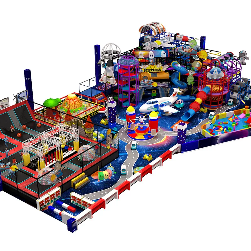 Most popular space style children play equipment indoor playground