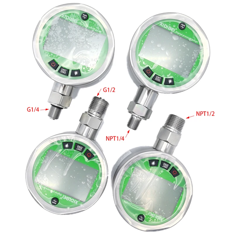 0.4% 0.2% High PrecisionG1/4 Digital Pressure Gauge for Pressure Sensors Transducer Transmitters