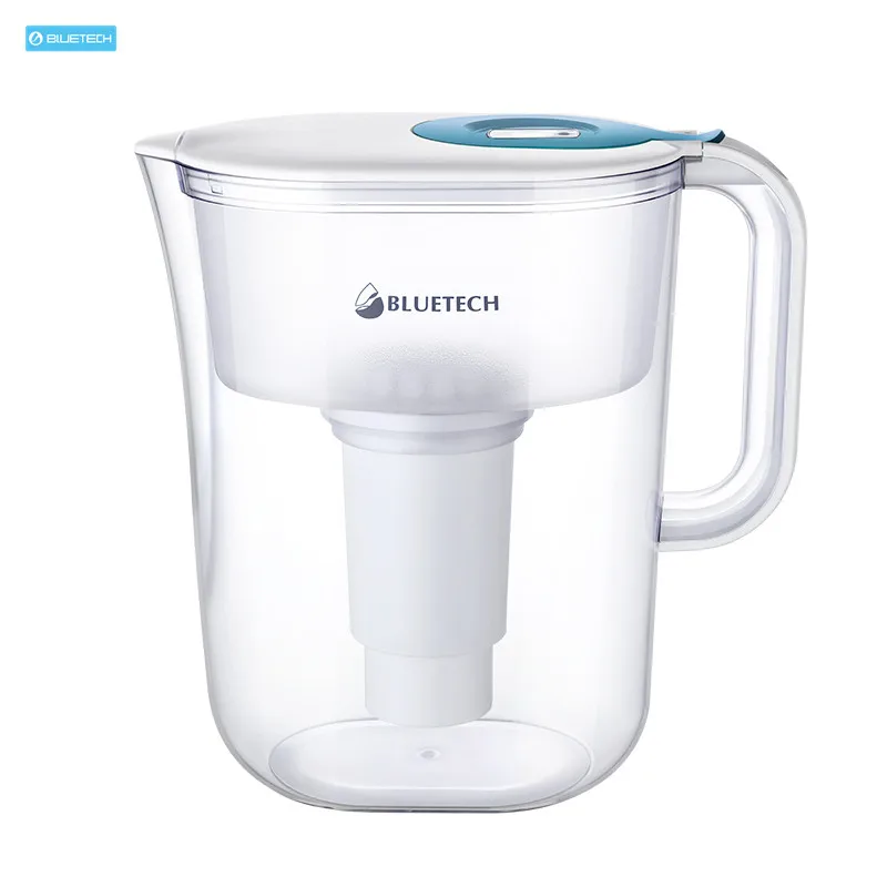 Home usage 10 cup water purifying filter pitcher water filtration jug with activated carbon filter replacement cartridge