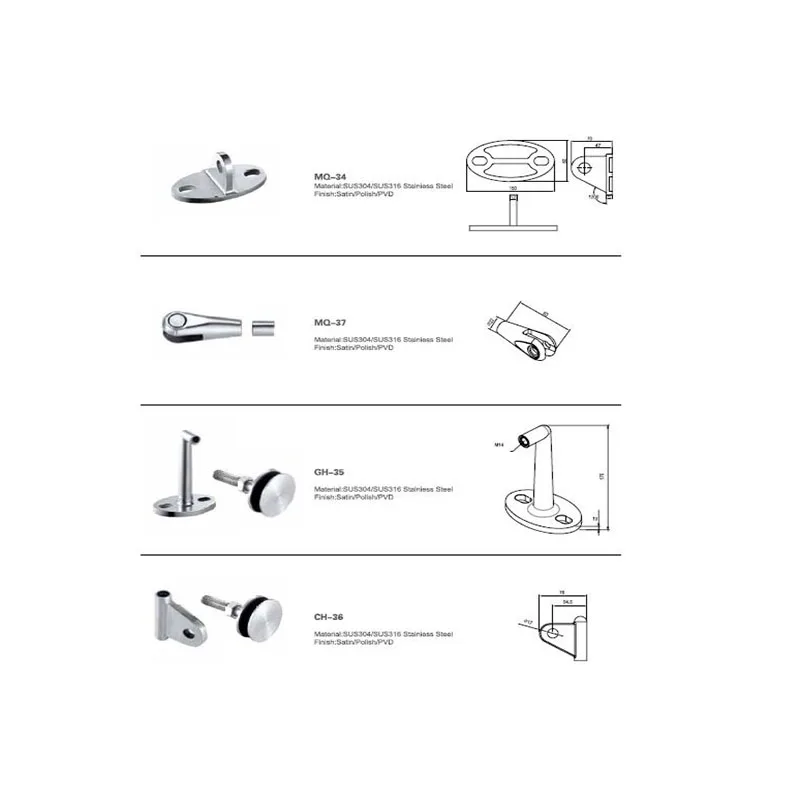 Крепление маршрутизатора на стену для подвешивания стеклянного навеса из нержавеющей стали для навесного настенного кронштейна