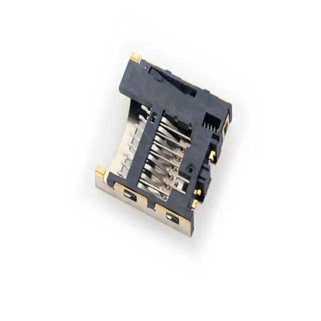 MUP-M615  8PIN TF card Push push Type memory TF card reader connector used for mobile phones