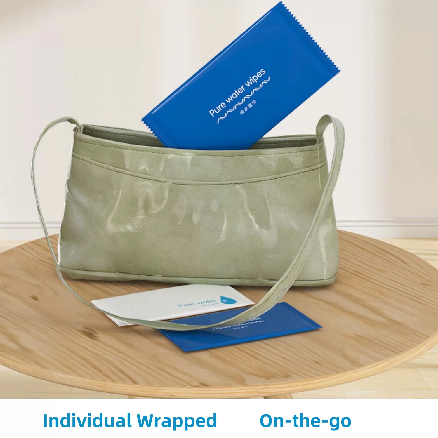 High Quality Single Pack Cleaning Wet Wipe Custom Print Logo Individual Packaging Mini Pack Wipes for Restaurant