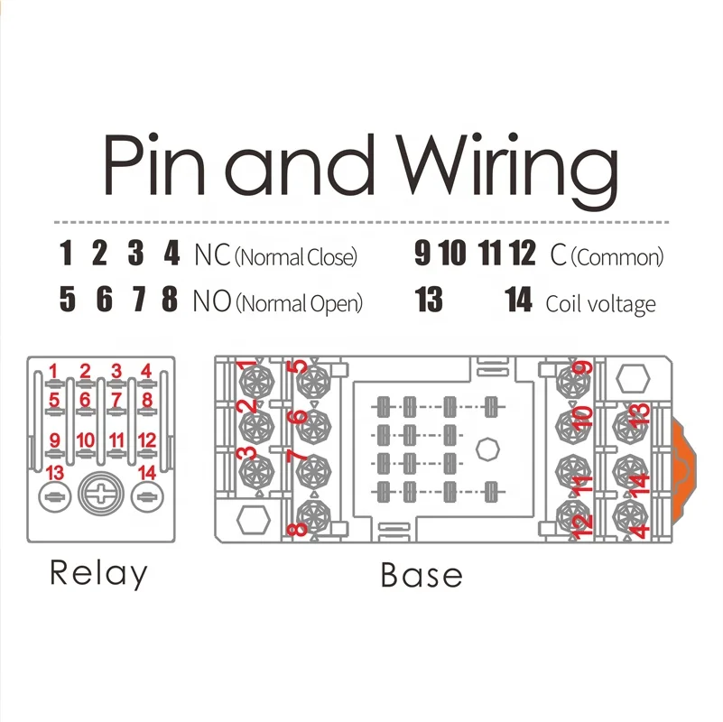 LANBOO миниатюрное промежуточное реле F18 HH54 MY AC DC 12 24 220V 8/14 Pins управление электромагнитное 5A