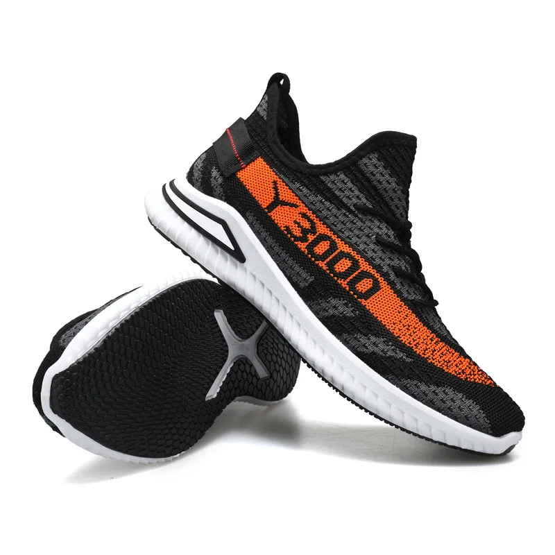 china wholesale knitted casual spot factory men fashion sneakers walk shoes