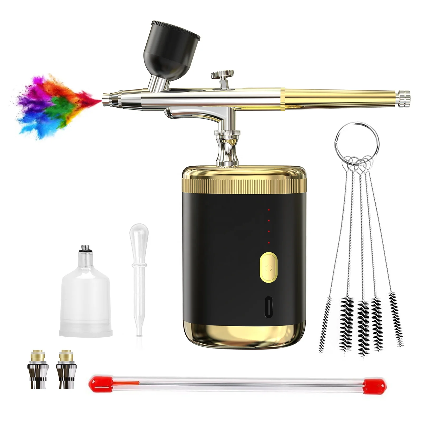 High Quality Air Brush Makeup Cake Paint Air Brush Mini Airbrush Cordless Airbrush Kit with Compressor