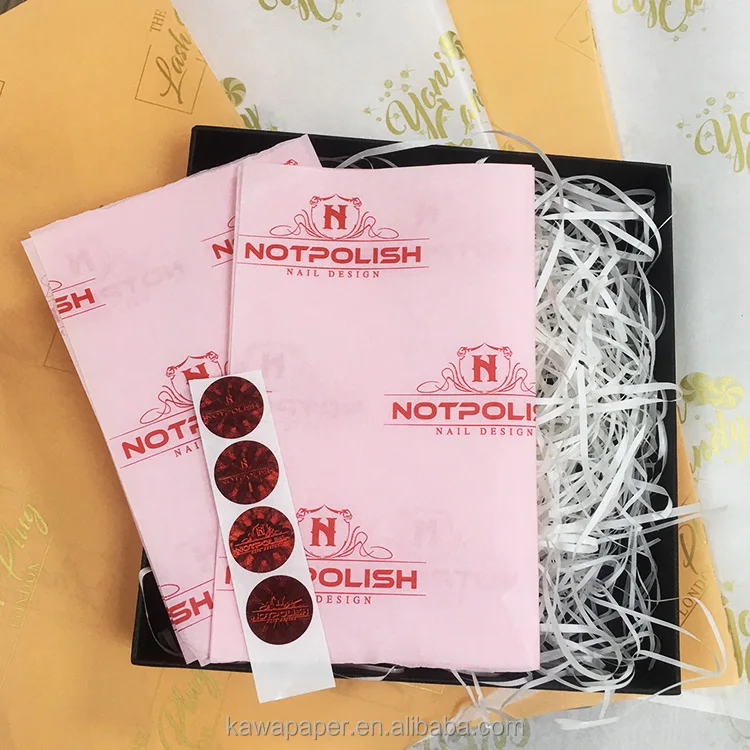 17 Gsm 22 30 Gsm Branded White Gold Black Logo Color Printed Shoe Clothes Gift Wrapping Sheets Custom Tissue Paper For Packaging