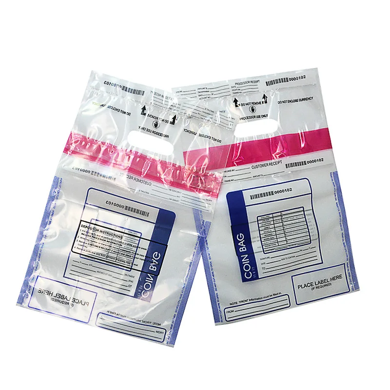 Cash Register Bank Deposit Money Bands Bank Bag Security Tamper Evident Tape Sealing Cash Evidence Deposit Bags