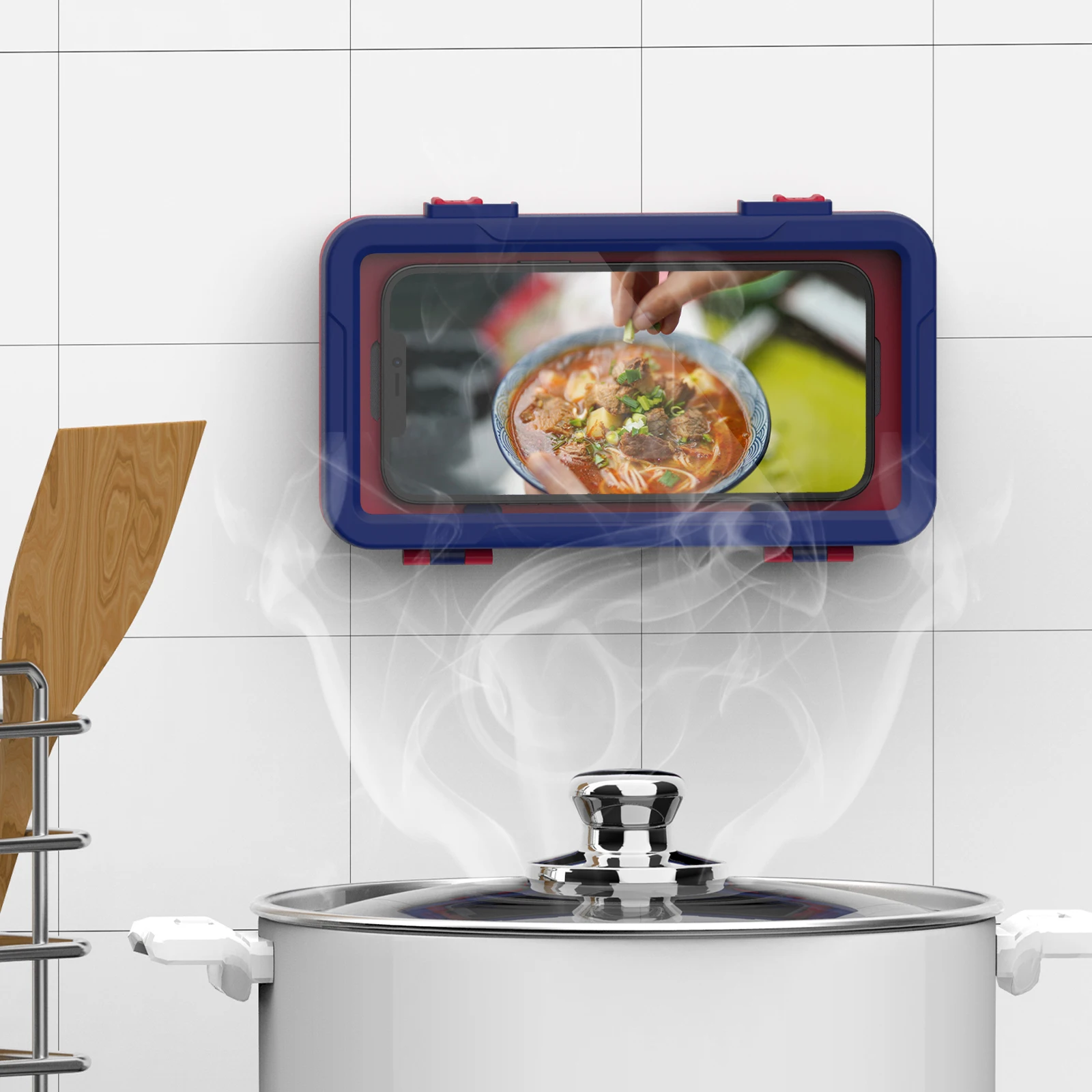 Wholesale universal waterproof mobile phone bag wall mount anti fog protective phone cover mobile phone case accessories