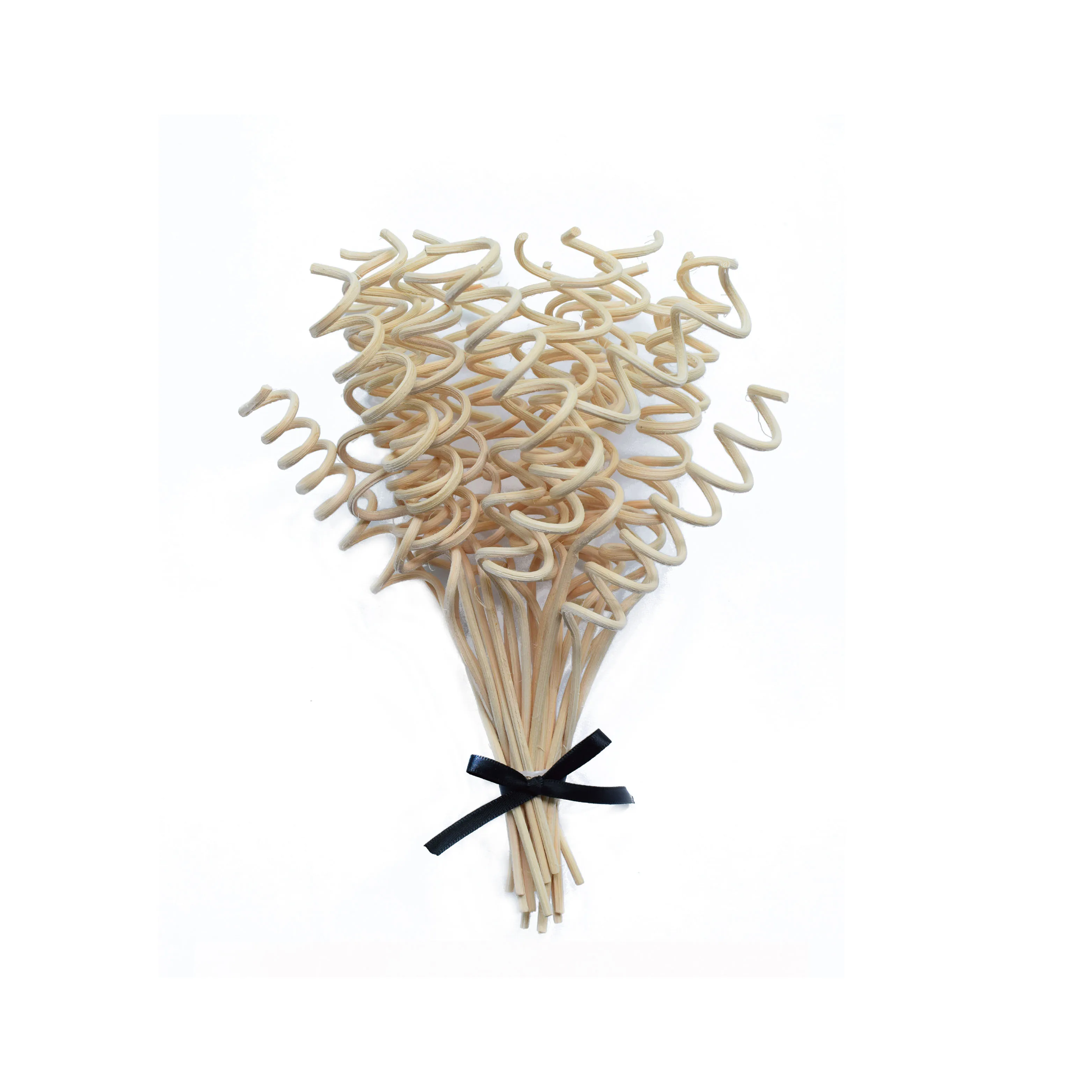 New Design Home Air Fragrance Freshener Decorative Curly Colorful Black Aroma Reed Diffuser Rattan Stick