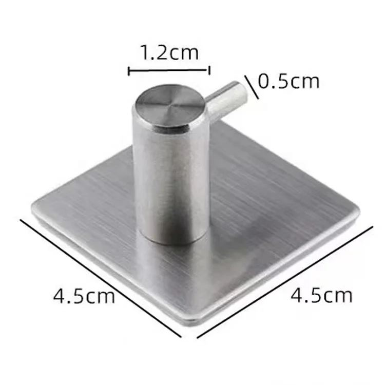 
New Style Hot Selling Round Style Nail Free Metal Coat Hooks 