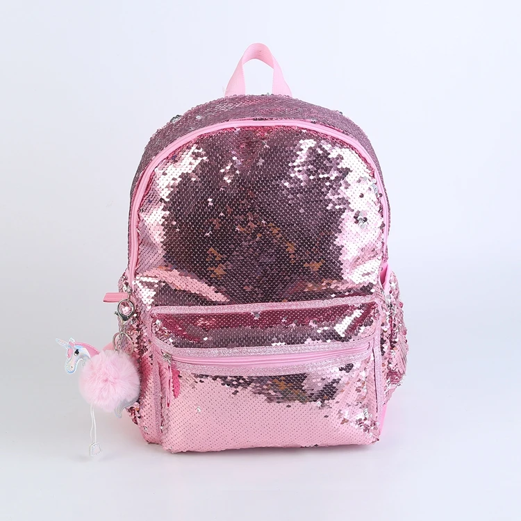 Flip Sequin Backpack Magic Reversible Lantejoulas Shiny Sequin School Bag, Lightweight Pre-School Backpack For Girls