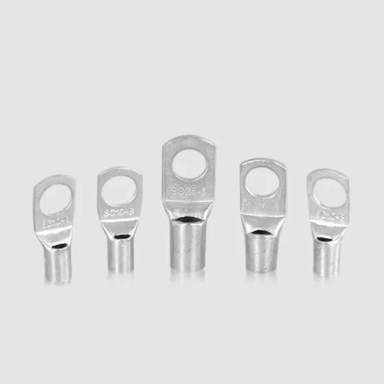 4-25mm Assortment Tinned Copper Lugs Ring Crimp Terminals Battery Wire Welding Cable Connectors Kit