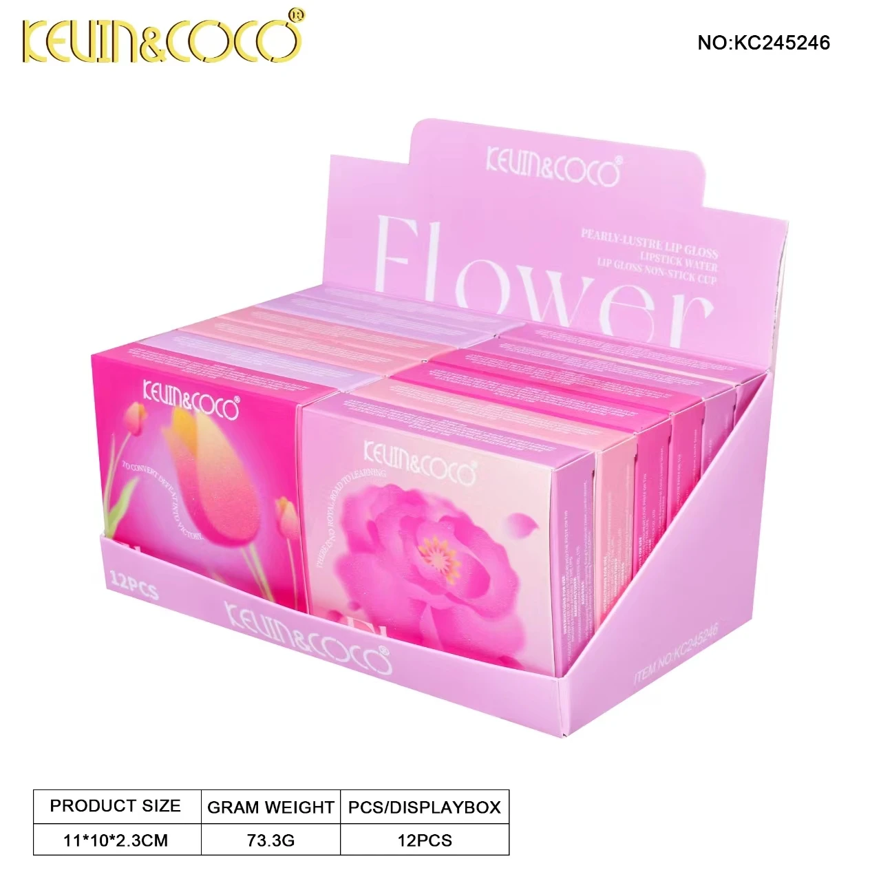 Wholesale kevin coc lip plumper gloss Cosmetics Shiny glitter Vegan Private Label Lip gloss container makeup Vendor