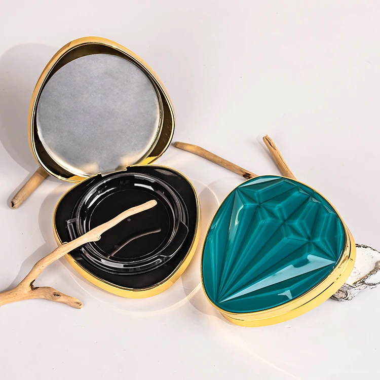 Magnetic buckle air cushion case triangle imitation diamond top cover BB cream powder case