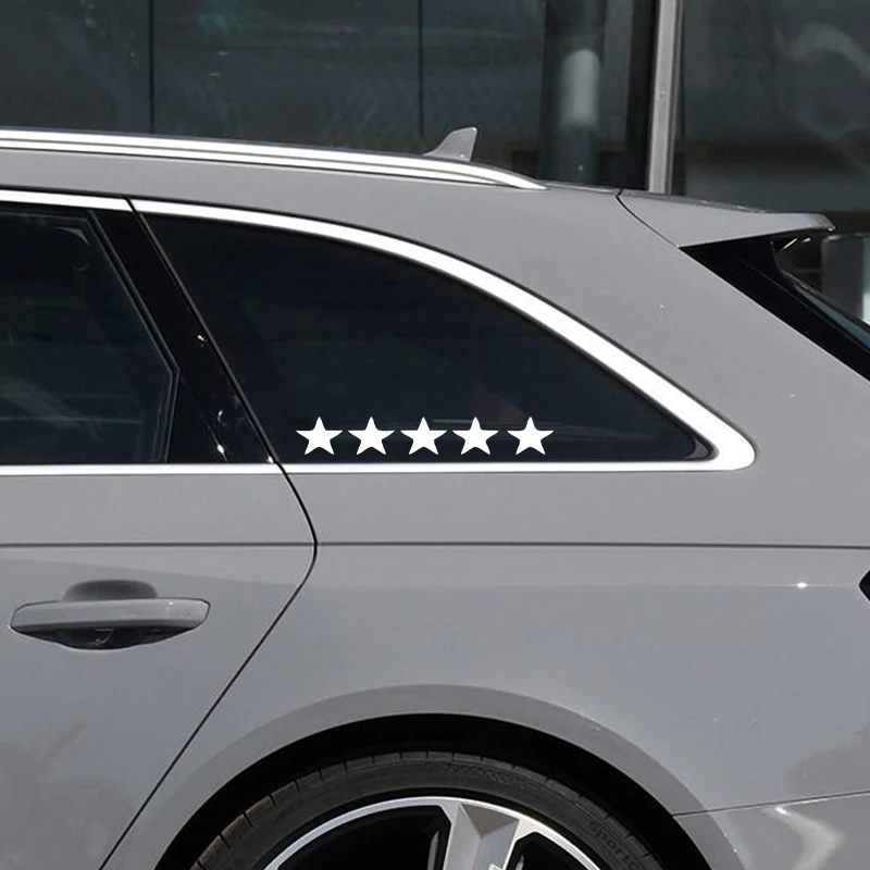 3D Fluorescent Star Reflective Bicycle Stickers Car & Motorcycle Frame Accessories-Interior & Exterior Plastic Logo Stickers