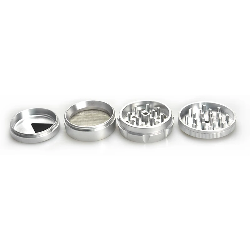 Customized shape 4 layersmoking handle herb grinder aluminium alloy