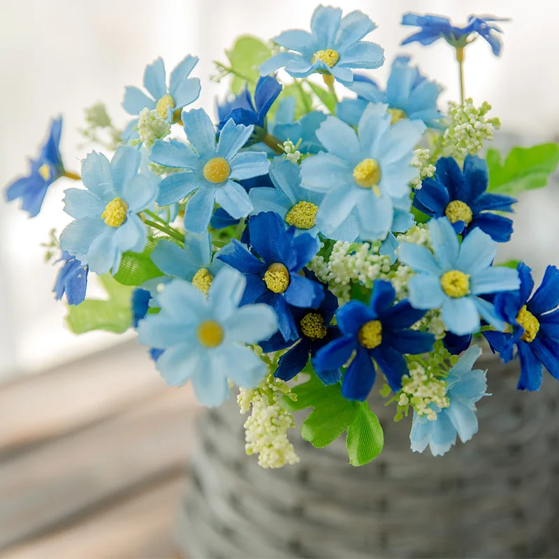 jumping orchid daisies artificial flower and plants silk Small chrysanthemums Indoor decorative flowers and plants
