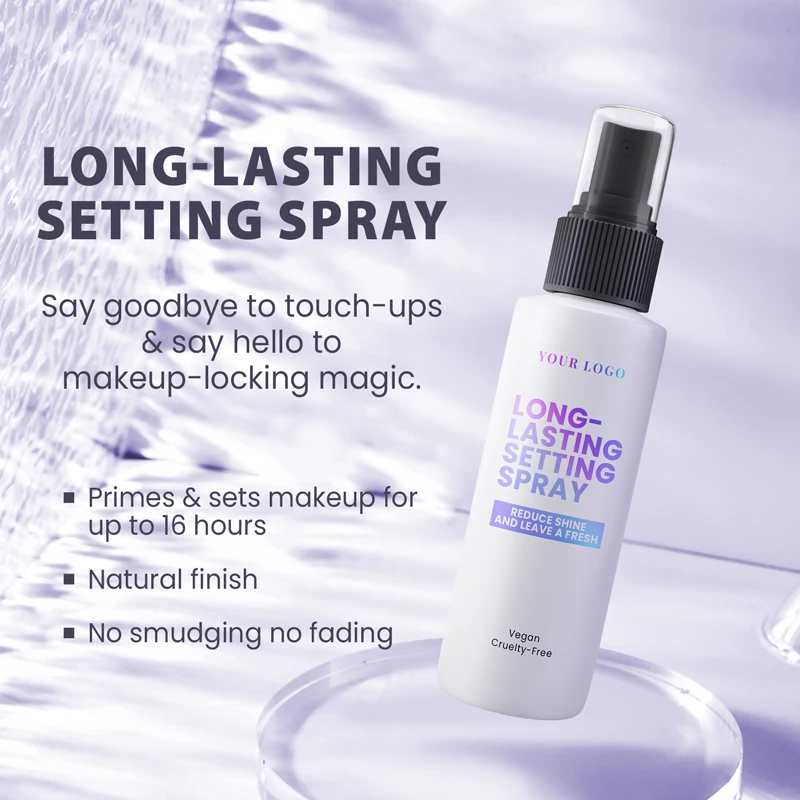 High quality transparent makeup setting spray long lasting makeup setting spray