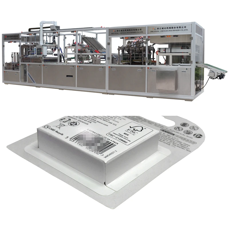 CD-600R Automatic Paper Blister Packing Machine Glue Stick Blister Machine