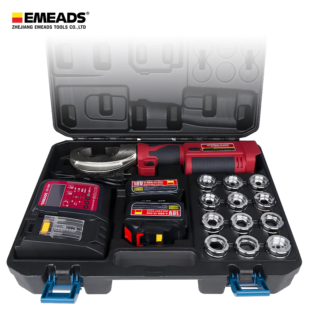 GES-300B  Emeads Battery  Hydraulic Cable Crimper Connector Copper Cordless Electric Crimping Tool