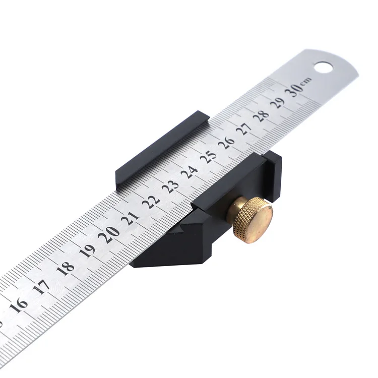 woodworking router with ruler miter gauge guide T track sliding stopper woodworking DIY tool