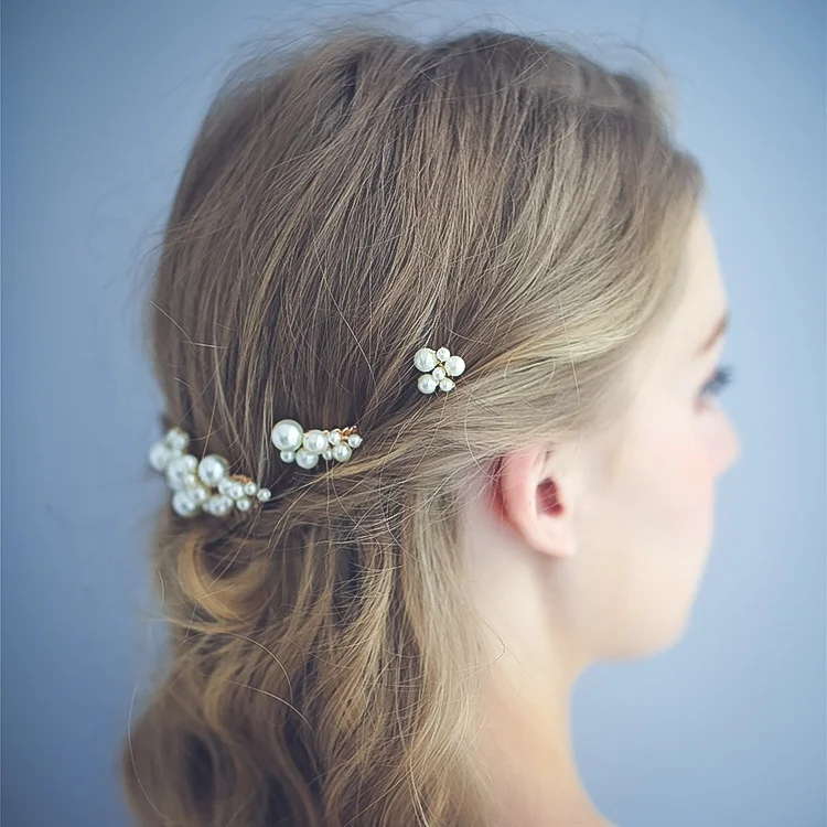 Bridal hair pins wedding 2020 Fashion Hair Accessories Wedding Pearl Bridal hair accessories