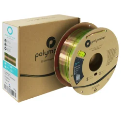 Factory Price Custom 1kg / 1.75mm Polymaker PolyLite PLA Silk Dual Colors Silk Shiny 3D Printer PLA Filament