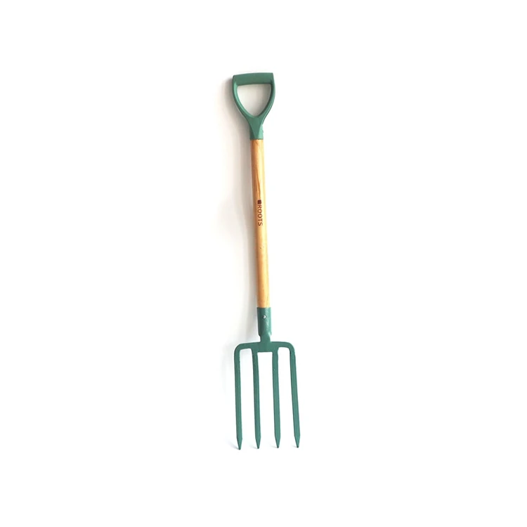 Heavy Duty Strong Handle Carbon Steel Garden Digging Fork Border Spade Fork 4 Prongs For Farm Soil Planting Tool