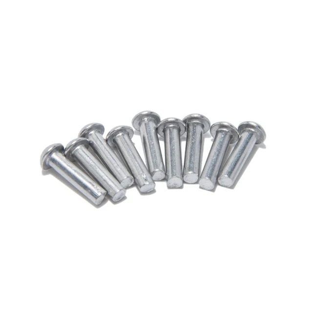 GB867 Stainless Steel M5 Silver Solid Contact Round Metal Point Rivets Machine